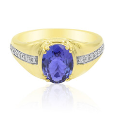 Gouden ring met een AAA tanzaniet (Adela Gold)