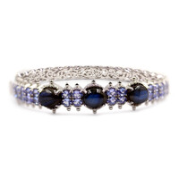 Zilveren armband met labradorieten (Dallas Prince Designs)