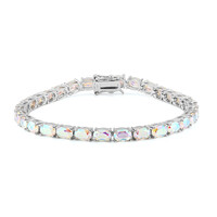 Zilveren armband met maanlicht kwartskristallen