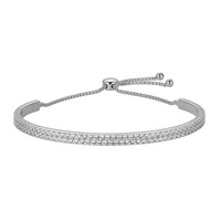 Zilveren armband met zirkonen