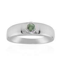 Zilveren ring met een Madagaskar Demantoid (John Ferry)