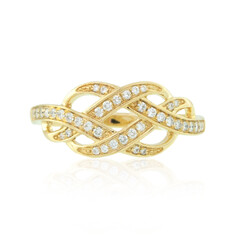 Gouden ring met Loepzuivere (F) Diamanten (LUCENT DIAMONDS)