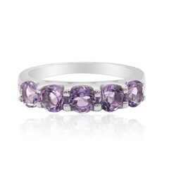 Zilveren ring met amethisten