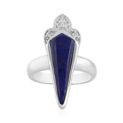 Zilveren ring met een lapis lazuli