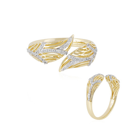 Gouden ring met zirkonen (Ornaments by de Melo)