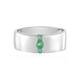Zilveren ring met een Russische smaragd (de Melo)