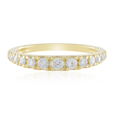 Gouden ring met een I2 (I) Diamant (de Melo)