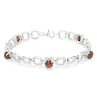 Zilveren armband met kattenoog-scapolietstenen