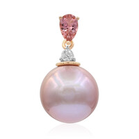 Gouden hanger met een Royal Pink Ming Parel (TPC)