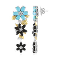 Zilveren oorbellen met Sleeping Beauty Turkooisen (Dallas Prince Designs)