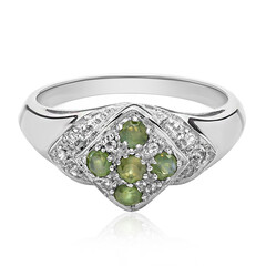 Zilveren ring met alexandrieten