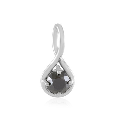 Gouden hanger met een zwarte diamant