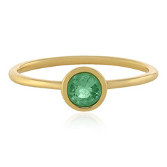 Gouden ring met een Ethiopische smaragd