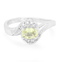 Zilveren ring met een Braziliaanse chrysoberiil