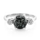 Zilveren ring met een sneeuwvlokken obsidiaan