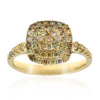 Gouden ring met SI2 Fancy Diamanten (CIRARI)