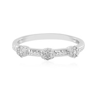 Zilveren ring met I2 (I) Diamanten