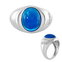 Zilveren ring met een Blauwe Ethiopische Opaal