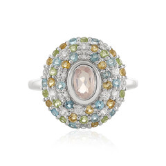 Zilveren ring met een rozen kwarts