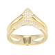 Zilveren ring met zirkonen (Adela Silber)