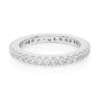 Zilveren ring met zirkonen