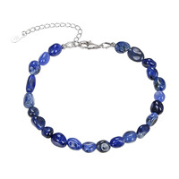 Zilveren armband met sodalietstenen