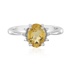 Zilveren ring met een citrien