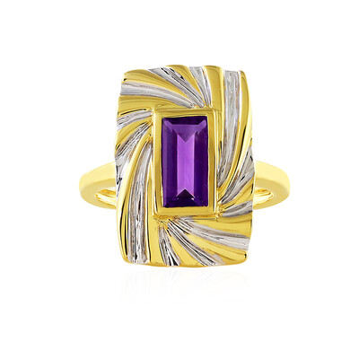 Zilveren ring met een amethist (MONOSONO COLLECTION)