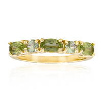 Zilveren ring met Birmese Peridoots