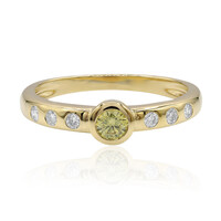 Gouden ring met een gele VS1 diamant