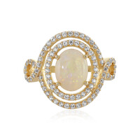 Gouden ring met een Australische opaal (Adela Gold)