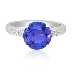 Gouden ring met een AAA tanzaniet (CIRARI)