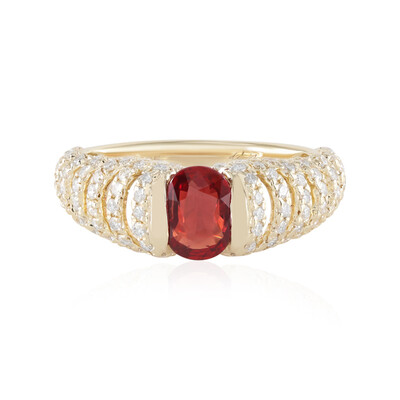 Gouden ring met een Tanzania robijn (de Melo)