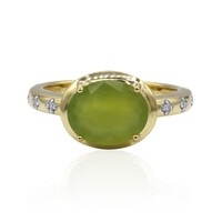 Gouden ring met een Braziliaanse Groene Opaal (Tenner Diniz)