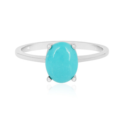 Zilveren ring met een turkoois