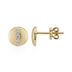 Gouden oorbellen met Diamanten SI1 (G)