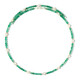 Stalen halsband met Witte zoetwater kweekparels (Riya)