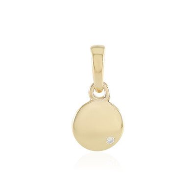 Zilveren hanger met een I2 (I) Diamant