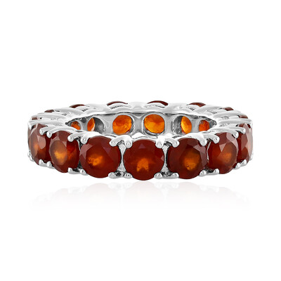Zilveren ring met hessoniet granaten