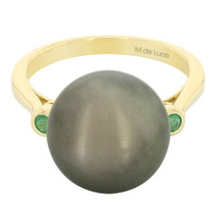 Gouden ring met een Tahiti parel
