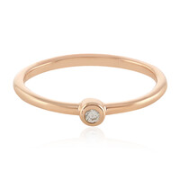 Zilveren ring met een I2 (H) Diamant