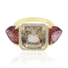 Gouden ring met Congo Neon Toermalijnen (CIRARI)