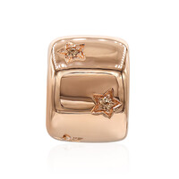 Gouden hanger met SI1 Argyle Rose De France Diamanten