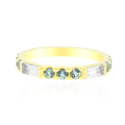 Gouden ring met Nigeriaanse Paraiba Toermalijnen