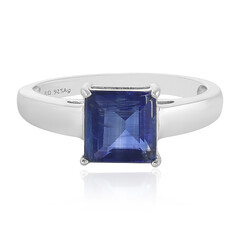 Zilveren ring met een kyaniet