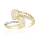 Gouden ring met Braziliaanse witte opalen