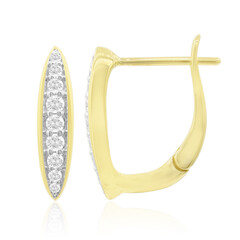 Gouden oorbellen met Diamanten SI1 (G)