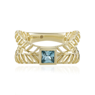 Gouden ring met een Ratanakiri zirkoon (Ornaments by de Melo)