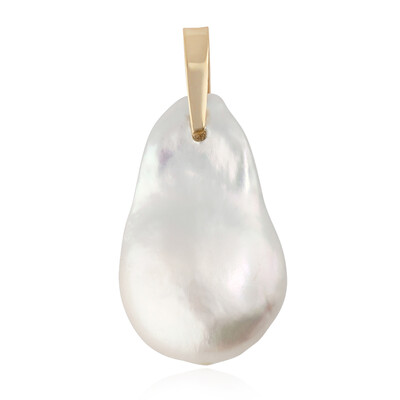 Gouden hanger met een zoetwater kweekparel