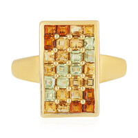 Zilveren ring met Brandy Citrienen